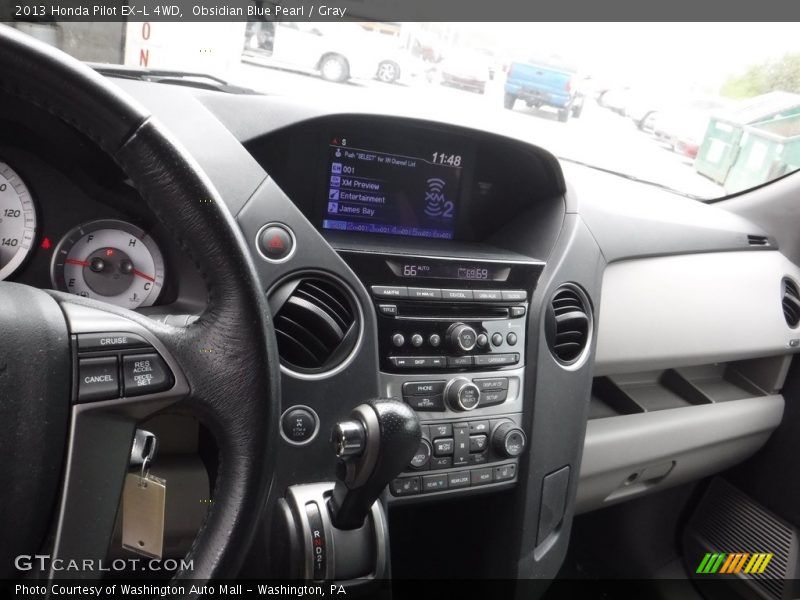 Obsidian Blue Pearl / Gray 2013 Honda Pilot EX-L 4WD