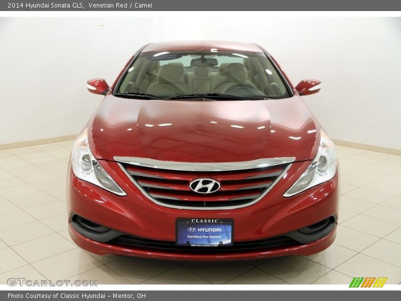 Venetian Red / Camel 2014 Hyundai Sonata GLS