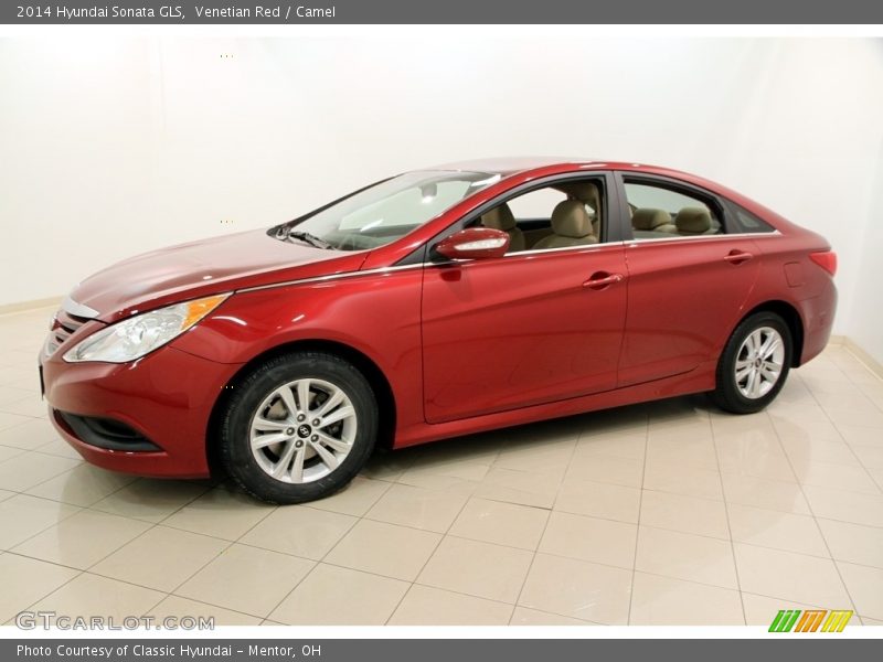 Venetian Red / Camel 2014 Hyundai Sonata GLS