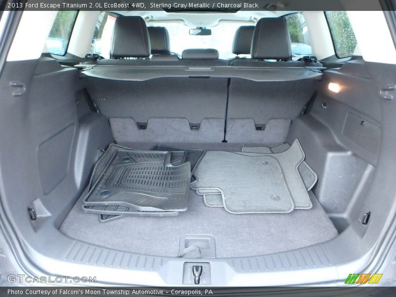 Sterling Gray Metallic / Charcoal Black 2013 Ford Escape Titanium 2.0L EcoBoost 4WD