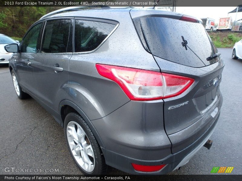 Sterling Gray Metallic / Charcoal Black 2013 Ford Escape Titanium 2.0L EcoBoost 4WD