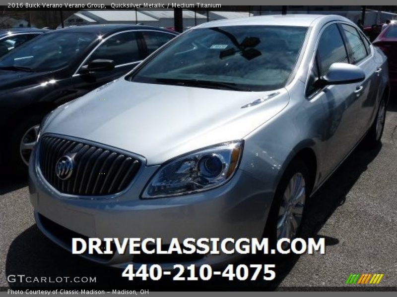 Quicksilver Metallic / Medium Titanium 2016 Buick Verano Verano Group