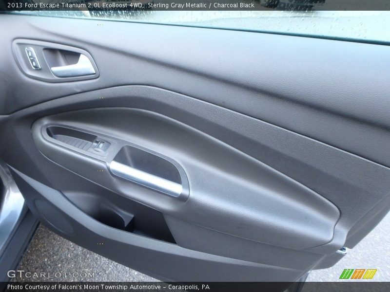 Sterling Gray Metallic / Charcoal Black 2013 Ford Escape Titanium 2.0L EcoBoost 4WD