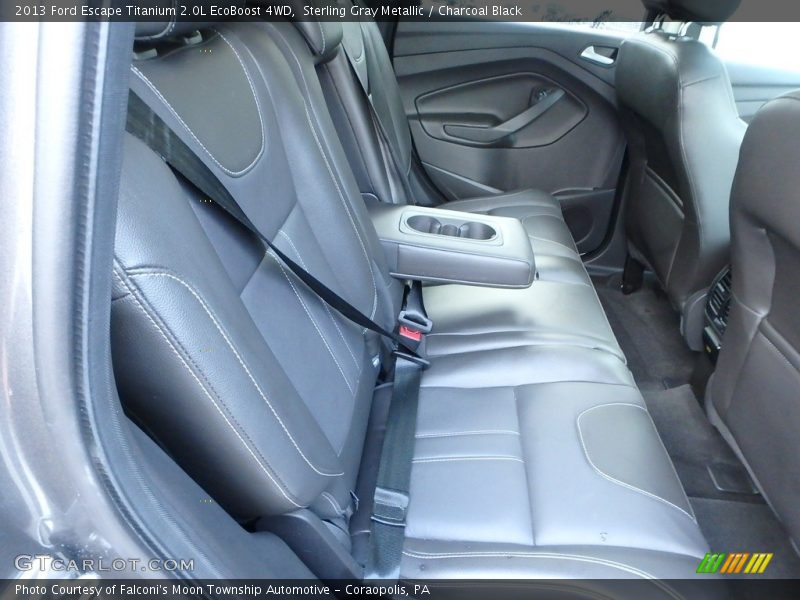 Sterling Gray Metallic / Charcoal Black 2013 Ford Escape Titanium 2.0L EcoBoost 4WD