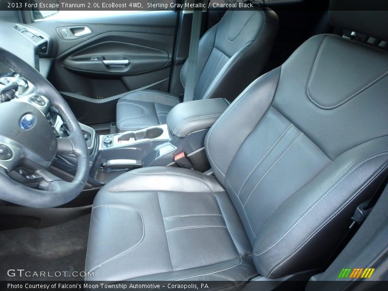 Sterling Gray Metallic / Charcoal Black 2013 Ford Escape Titanium 2.0L EcoBoost 4WD