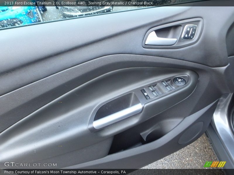 Sterling Gray Metallic / Charcoal Black 2013 Ford Escape Titanium 2.0L EcoBoost 4WD