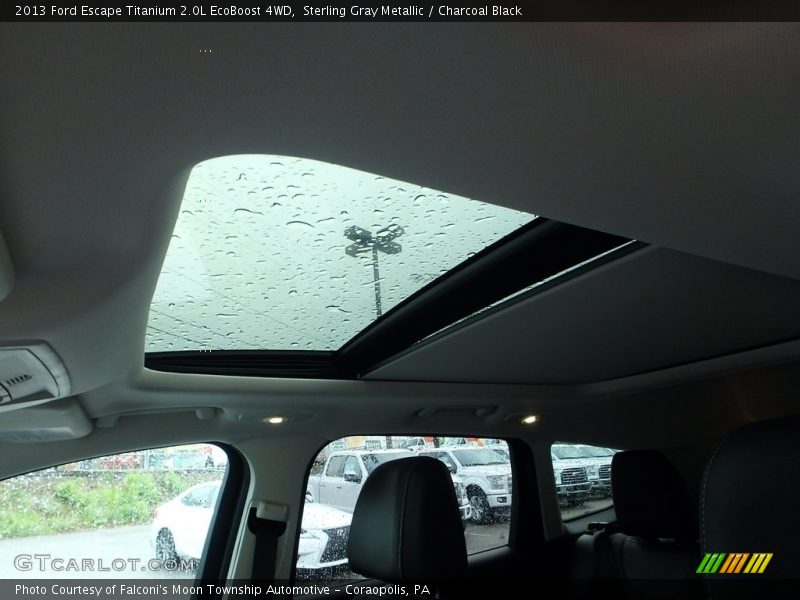 Sterling Gray Metallic / Charcoal Black 2013 Ford Escape Titanium 2.0L EcoBoost 4WD