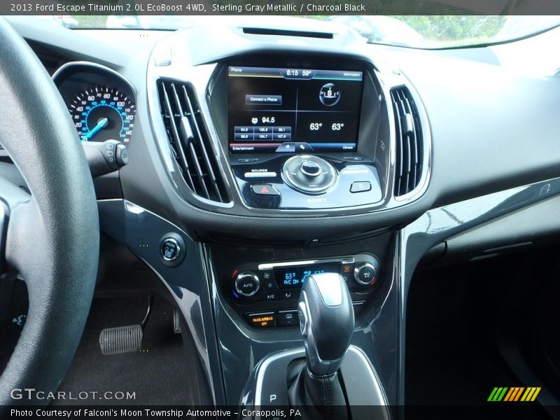 Sterling Gray Metallic / Charcoal Black 2013 Ford Escape Titanium 2.0L EcoBoost 4WD
