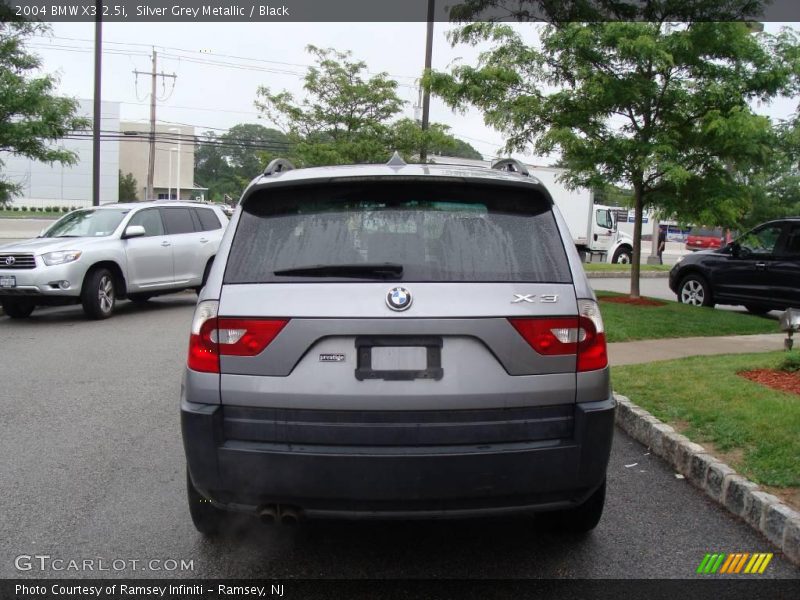 Silver Grey Metallic / Black 2004 BMW X3 2.5i