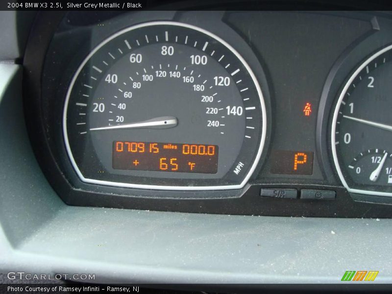 Silver Grey Metallic / Black 2004 BMW X3 2.5i
