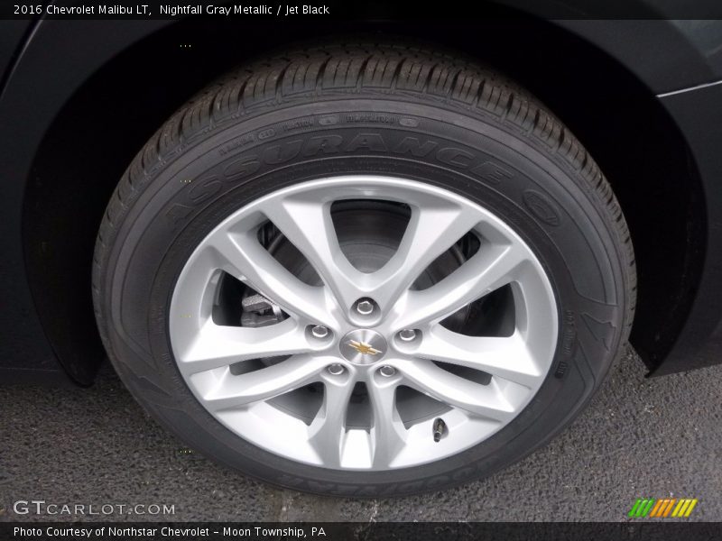 Nightfall Gray Metallic / Jet Black 2016 Chevrolet Malibu LT