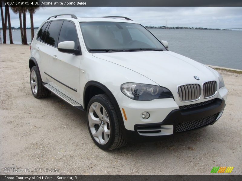 Alpine White / Sand Beige 2007 BMW X5 4.8i