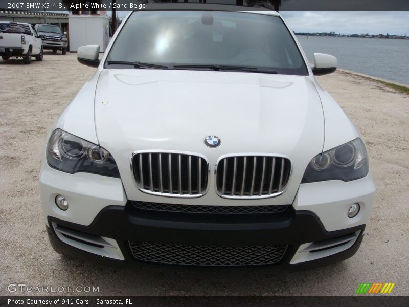 Alpine White / Sand Beige 2007 BMW X5 4.8i