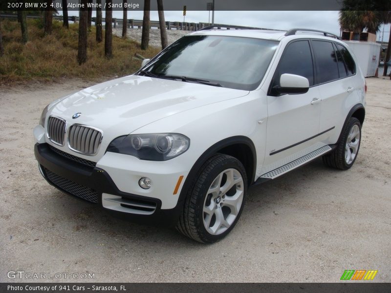 Alpine White / Sand Beige 2007 BMW X5 4.8i