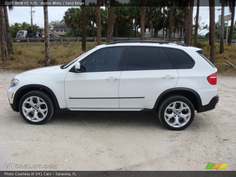 Alpine White / Sand Beige 2007 BMW X5 4.8i