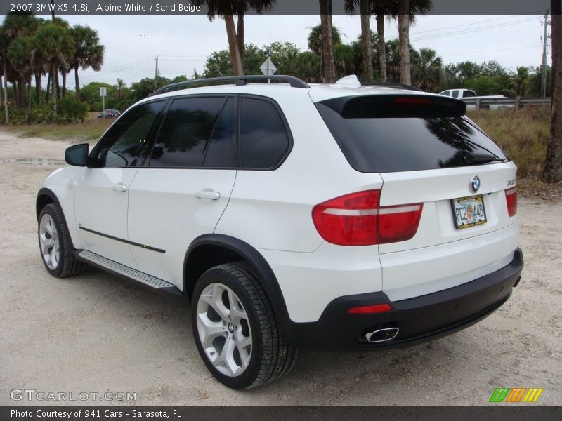 Alpine White / Sand Beige 2007 BMW X5 4.8i