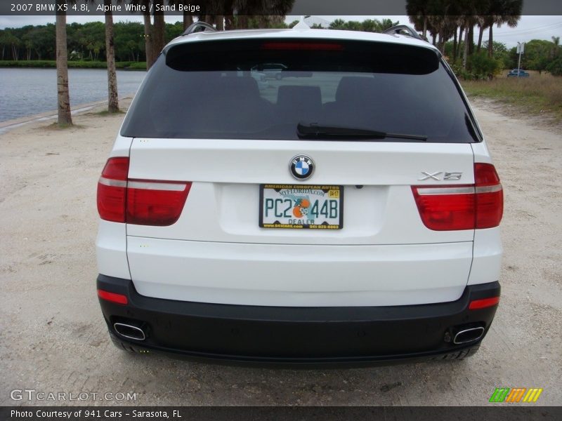 Alpine White / Sand Beige 2007 BMW X5 4.8i