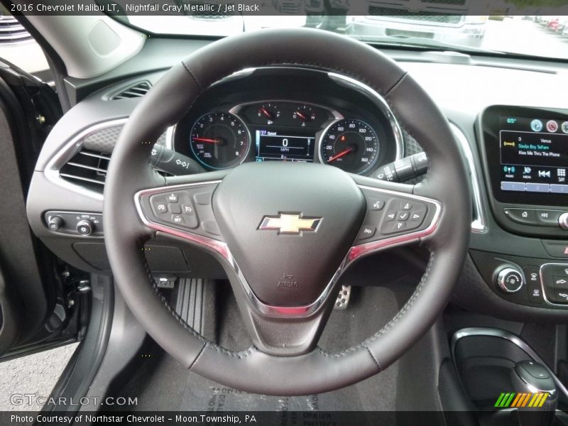 Nightfall Gray Metallic / Jet Black 2016 Chevrolet Malibu LT