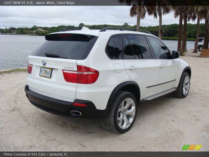 Alpine White / Sand Beige 2007 BMW X5 4.8i