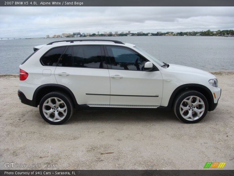 Alpine White / Sand Beige 2007 BMW X5 4.8i