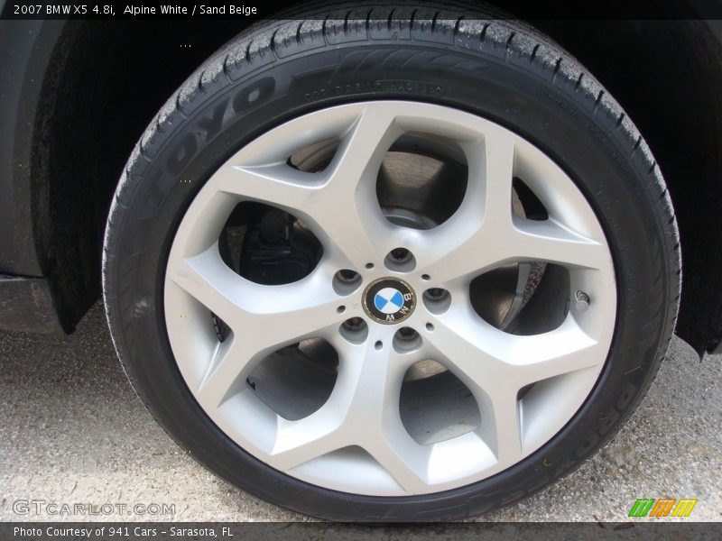 Alpine White / Sand Beige 2007 BMW X5 4.8i