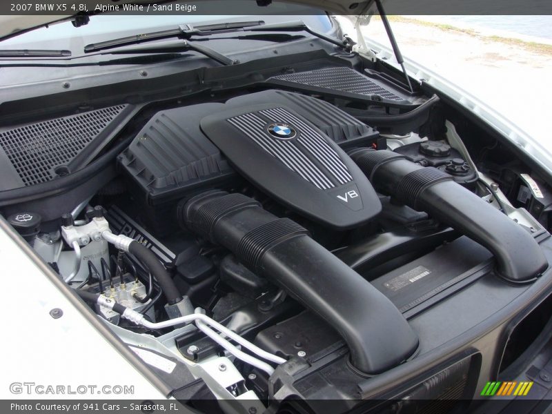 Alpine White / Sand Beige 2007 BMW X5 4.8i