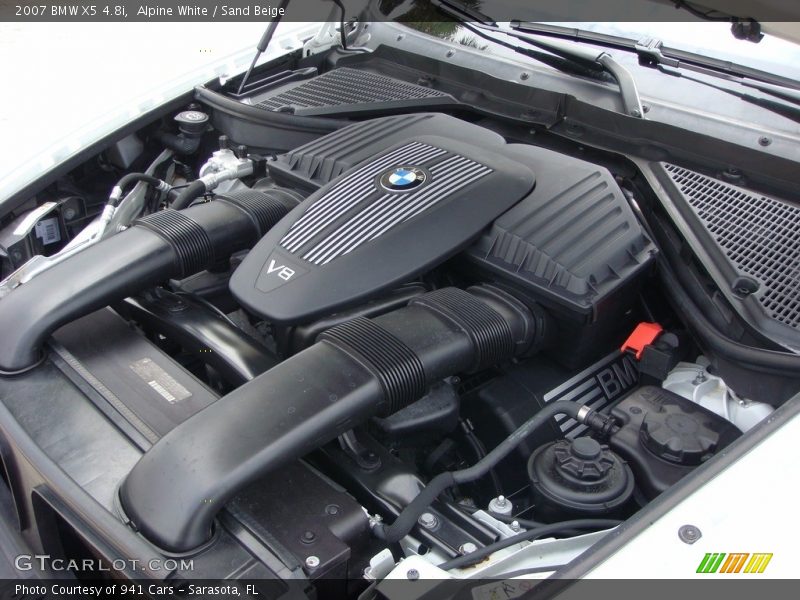 Alpine White / Sand Beige 2007 BMW X5 4.8i