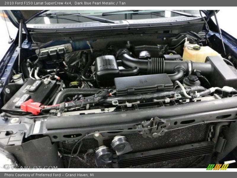 Dark Blue Pearl Metallic / Tan 2010 Ford F150 Lariat SuperCrew 4x4