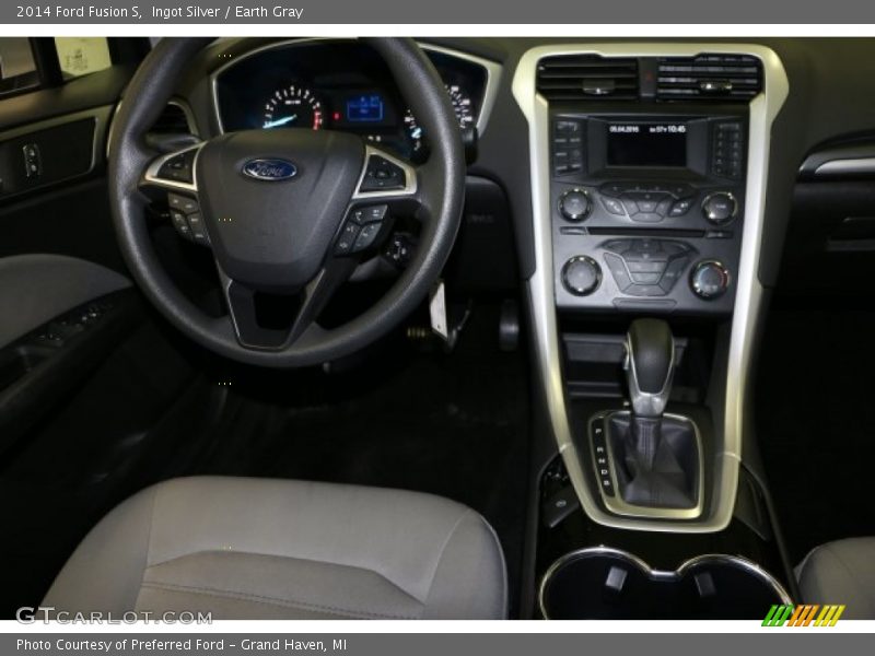 Ingot Silver / Earth Gray 2014 Ford Fusion S