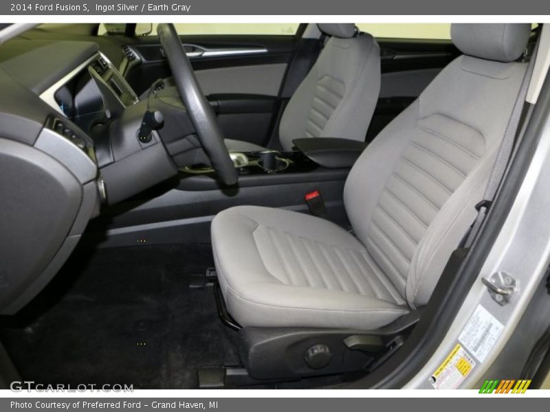 Ingot Silver / Earth Gray 2014 Ford Fusion S