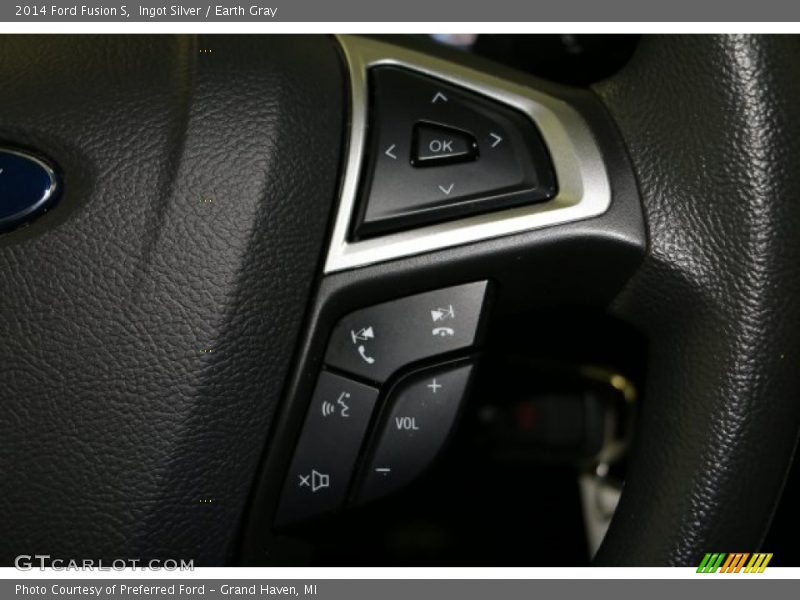Ingot Silver / Earth Gray 2014 Ford Fusion S