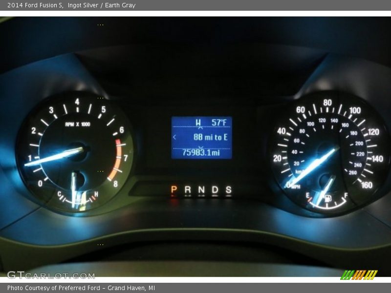 Ingot Silver / Earth Gray 2014 Ford Fusion S