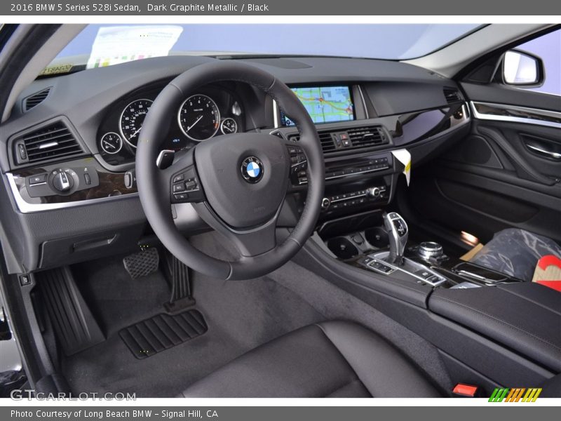 Dark Graphite Metallic / Black 2016 BMW 5 Series 528i Sedan