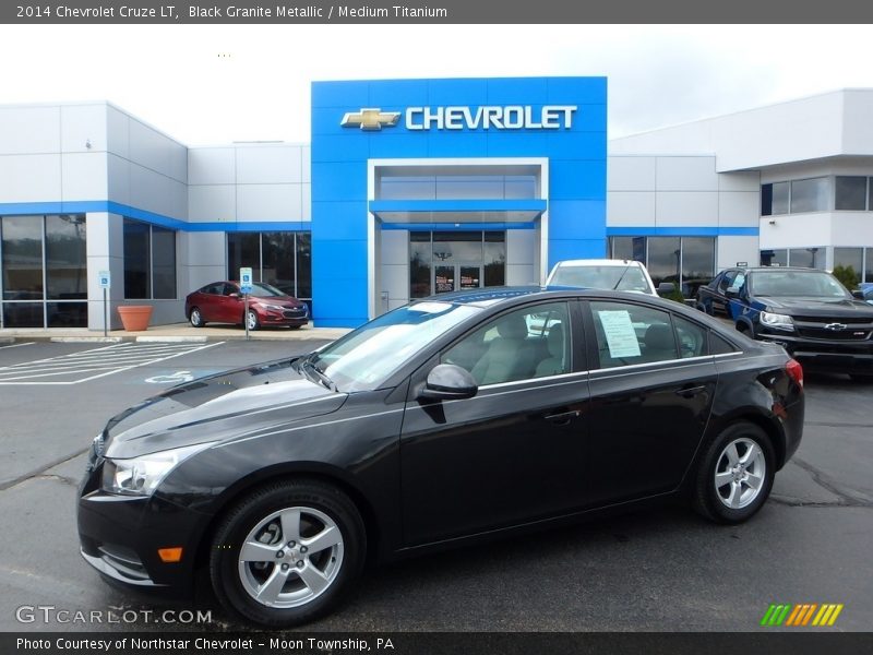 Black Granite Metallic / Medium Titanium 2014 Chevrolet Cruze LT