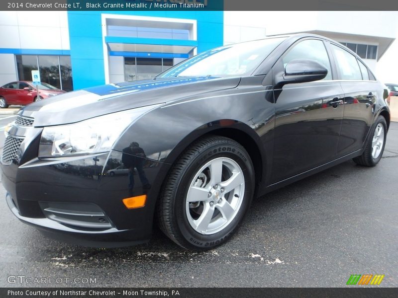 Black Granite Metallic / Medium Titanium 2014 Chevrolet Cruze LT