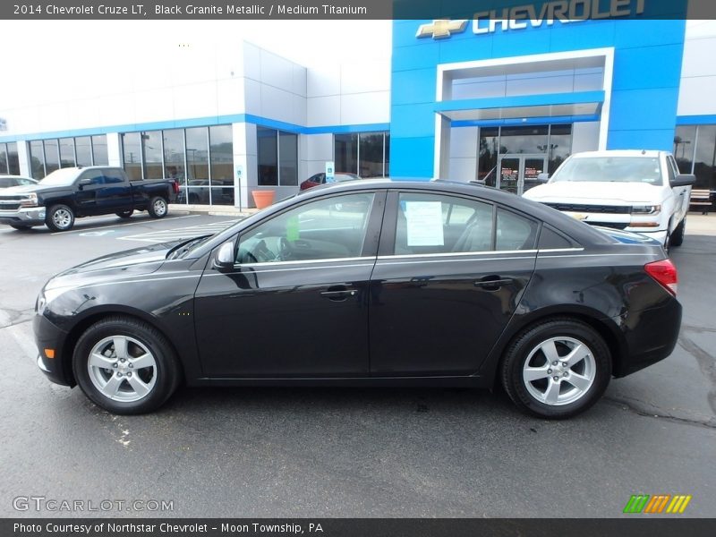 Black Granite Metallic / Medium Titanium 2014 Chevrolet Cruze LT