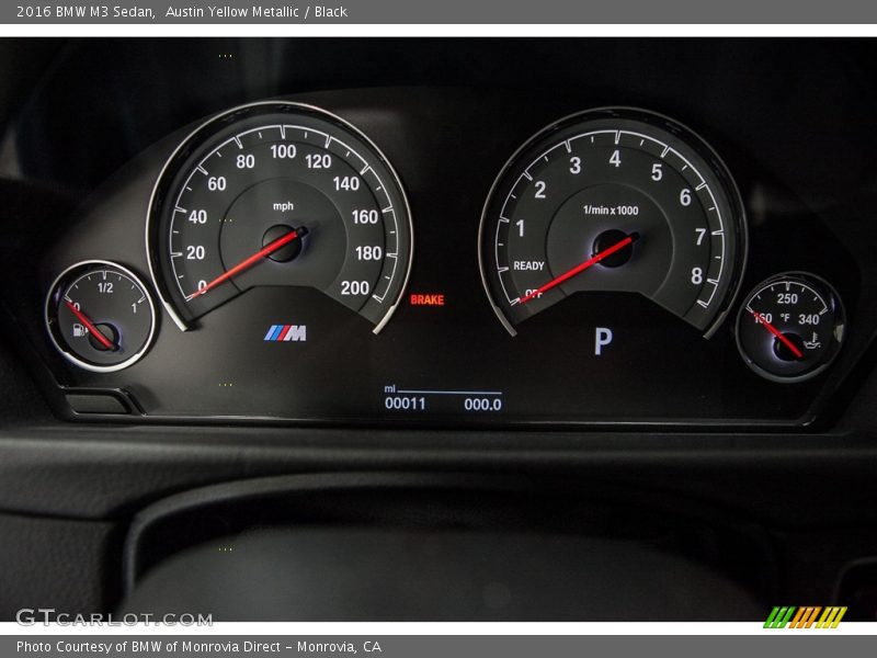  2016 M3 Sedan Sedan Gauges