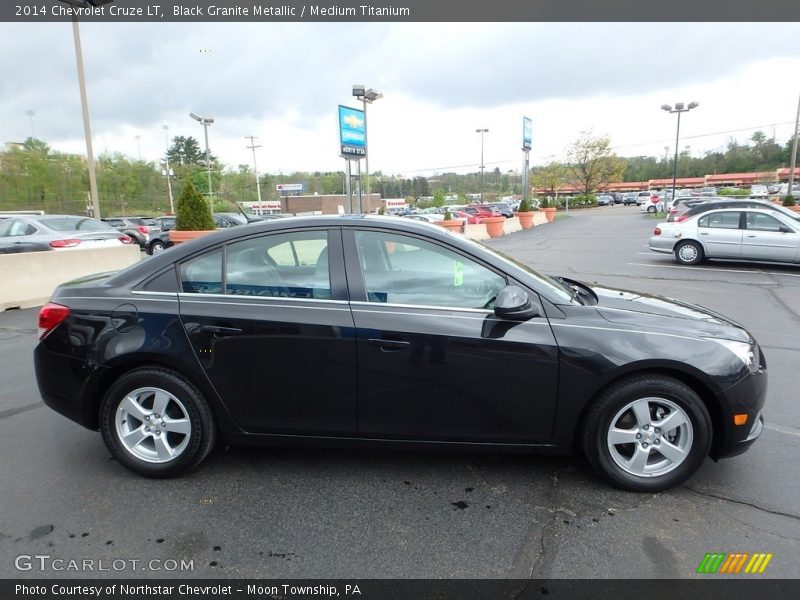 Black Granite Metallic / Medium Titanium 2014 Chevrolet Cruze LT