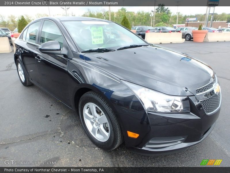 Black Granite Metallic / Medium Titanium 2014 Chevrolet Cruze LT