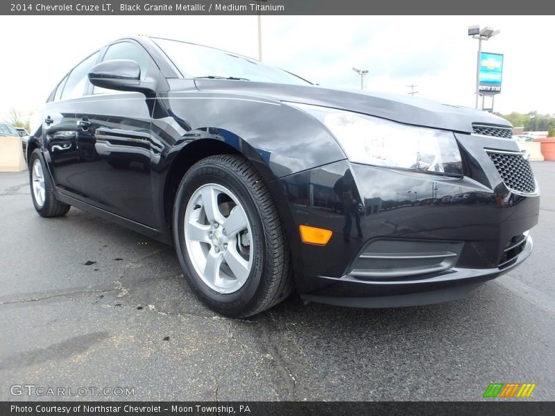 Black Granite Metallic / Medium Titanium 2014 Chevrolet Cruze LT
