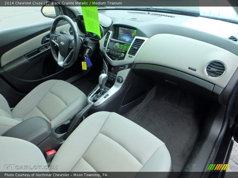 Black Granite Metallic / Medium Titanium 2014 Chevrolet Cruze LT