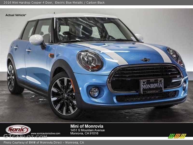 Electric Blue Metallic / Carbon Black 2016 Mini Hardtop Cooper 4 Door