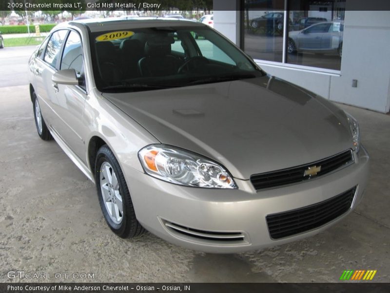 Gold Mist Metallic / Ebony 2009 Chevrolet Impala LT