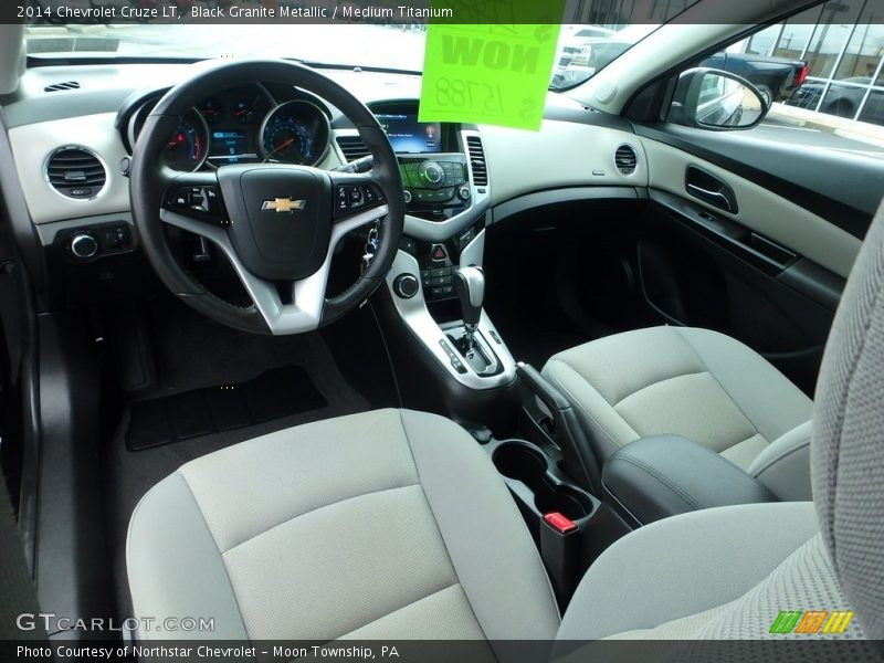 Black Granite Metallic / Medium Titanium 2014 Chevrolet Cruze LT