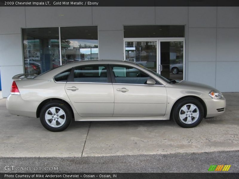Gold Mist Metallic / Ebony 2009 Chevrolet Impala LT