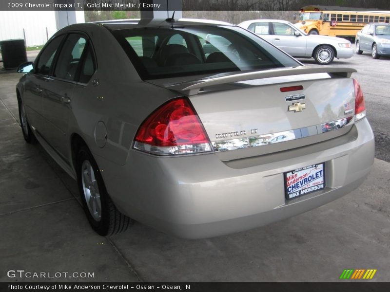 Gold Mist Metallic / Ebony 2009 Chevrolet Impala LT