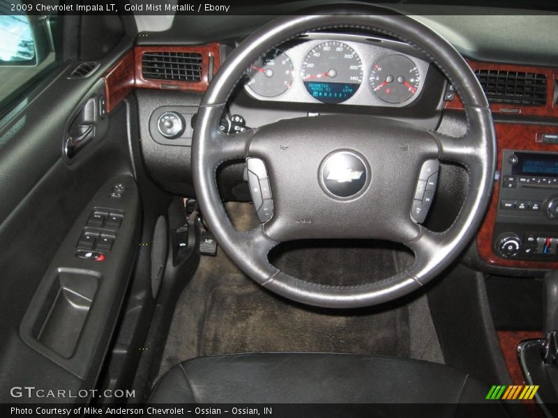 Gold Mist Metallic / Ebony 2009 Chevrolet Impala LT