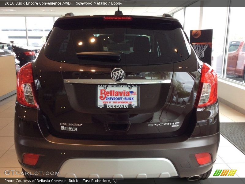 Rosewood Metallic / Ebony 2016 Buick Encore Convenience AWD