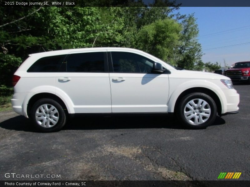 White / Black 2015 Dodge Journey SE