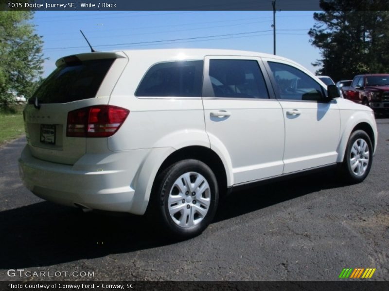 White / Black 2015 Dodge Journey SE